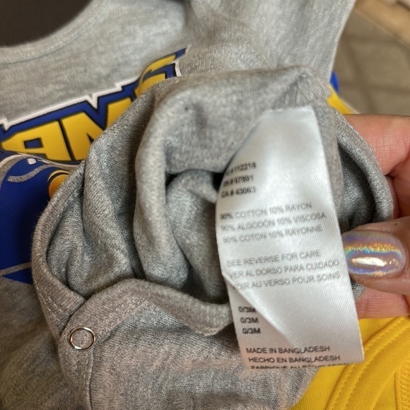 BABY Bundle 3-Pack Creepers Set & Detriot Tigers Onesie 3-6 mo NFL MLB Baby NWT - Picture 10 of 13